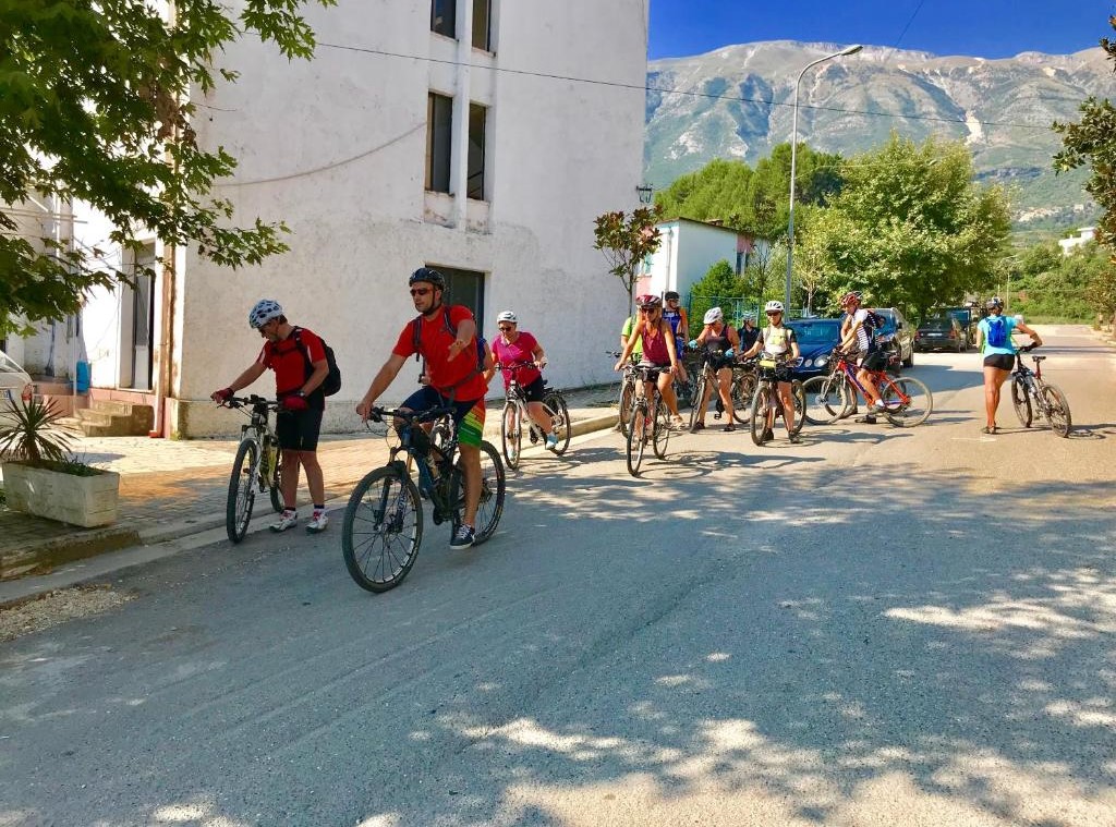 Biking to Bënja Thermal Springs